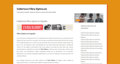 Desktop Screenshot of coberturafibraoptica.es